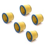 Vhbw 5x filtre rond / filtre en lamelles pour aspirateur aquavac 8203