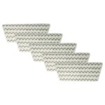 Vhbw 5x housses de rechange compatible avec vileda steam one xxl nettoyeur � vapeur, balai vapeur - microfibre ...