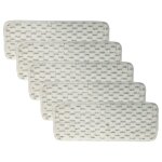 Vhbw 5x lingettes remplacement pour vileda 158410 pour laveur de sol 25 x 13 x 2 cm