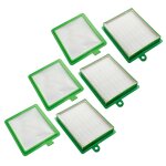 Vhbw lot de 6 filtres compatible avec philips fc8031, specialist, performer, jewel, marathon aspirateur ...