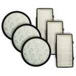 Vhbw lot de 6 filtres compatible avec rowenta green force max silence ro6164ea, ro6136ea aspirateur - ...