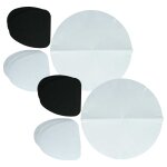 Vhbw 6x filtre � charbon actif, 6x filtre � graisses, 6x filtre papier compatible avec delonghi f18316, ...