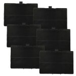 Vhbw 6x filtres � charbon actif compatible avec siemens lc97bb520 / 03, lc97bb520, lc97bb520 / 02, lc97bb520 ...