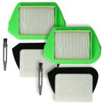 Vhbw lot de 8 pi�ces filtres / pinceau remplacement pour rowenta zr005501, zr005401 pour aspirateur