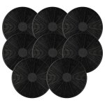 Vhbw 8x filtres � charbon actif compatible avec baumatic f60. 2ss, f100. bl, tel06ss, f100. 2ss, f902blbl, ...