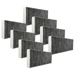 Vhbw 8x filtres � charbon actif remplacement pour siemens lz46810 pour hotte aspirante - 46 x 19, 1 x ...