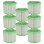 Vhbw 8x filtre pliss� compatible avec gisowatt ass 20 - 35, ass 20 35 brico phenix, ass 35, ass 20 aspirateur ...