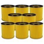 Vhbw 8x filtre pliss� compatible avec k�rcher bdp 55 / 1900 w bp pack (1. 384 - 243. 0), k 2001 (1. ...