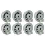 Vhbw 8x roulette pour panier inf�rieur compatible avec bosch lave - vaisselle - diam�tre 35 mm