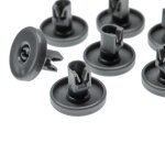 Vhbw 8x roulette pour panier infrieur compatible avec electrolux rsf63012, sl45010, sl6124, tdw41, tp5 ...