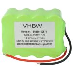 Vhbw batterie compatible avec euro pro shark sweeper sv70 aspirateur (2500mah, 14, 4v, nimh)