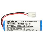 Vhbw batterie remplacement pour leifheit bfn18650 1s1p pour robot �lectrom�nager (2600mah, 3, 7v, li ...