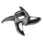 Vhbw couteau faucille taille 12, 12, 2x12, 2mm quatre lames, fonte compatible par ex avec hachoirs ade, ...