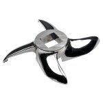 Vhbw couteau faucille taille 32, 15, 1 x 15, 1mm quatre lames, acier inoxydable compatible par ex avec ...