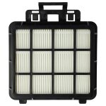 Vhbw filtre compatible avec zanussi zan 7365 aspirateur - filtre hepa noir / blanc