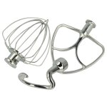 Vhbw kit de 3 pices de rechange compatible avec kitchenaid ksm180, ksm160a robot culinaire - fouet, ...