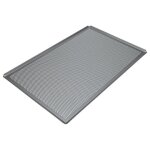 Vhbw plaque pour four - 60 x 40 x 1 cm argent�, perfor�