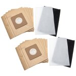 Vhbw lot de sacs (papier) + filtre avec 12 pices compatible avec moulinex mo151101 / 4q0, accessimo, ...