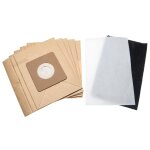 Vhbw lot de sacs (papier) + filtre avec 6 pices compatible avec moulinex mo151101 / 4q0, accessimo, ...