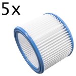 Vhbw set de filtres 5x filtre pliss� compatible avec masko 1800w 30l, k 606 dw aspirateur � sec ou humide ...