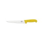 Victorinox 5. 5508. 22 couteau saigner / d�couper, lame 22 cm inox, dos droit, manche fibrox jaune.