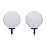 Vidaxl 2 pcs lampes d'alle d'extrieur a led 50 cm et piquet au sol