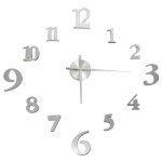 Vidaxl 325152 horloge murale et de table argent