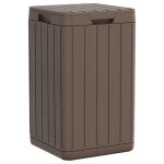 Vidaxl 364226 poubelle polypropyl�ne (pp) marron