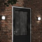 Vidaxl appliques murales d'extrieur 2 pcs noir acier inoxydable