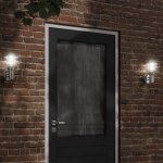 Vidaxl applique murale d'extrieur argent acier inoxydable