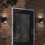 Vidaxl appliques murales d'extrieur avec capteurs 2 pcs noir