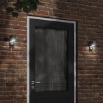 Vidaxl applique murale d'extérieur avec capteurs noir Vidaxl applique murale d'extérieur avec capteurs noir