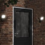 Vidaxl appliques murales led d'extrieur 2 pcs noir
