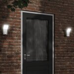 Vidaxl applique murale led d'extrieur avec capteurs blanc