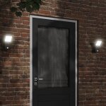 Vidaxl applique murale led d'extérieur avec capteurs noir Vidaxl applique murale led d'extérieur avec capteurs noir