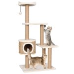 Vidaxl arbre a chat avec griffoirs 123 cm herbiers marins Vidaxl arbre a chat avec griffoirs 123 cm herbiers marins