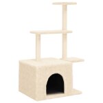 Vidaxl arbre a chat avec griffoirs en sisal crme 110 cm