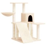 Vidaxl arbre a chat avec griffoirs en sisal cr�me 82 cm