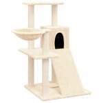 Vidaxl arbre a chat avec griffoirs en sisal crme 82 cm