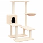 Vidaxl arbre a chat avec griffoirs en sisal crme 94, 5 cm