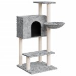 Vidaxl arbre a chat avec griffoirs en sisal gris clair 108, 5 cm Vidaxl arbre a chat avec griffoirs en sisal gris clair 108, 5 cm