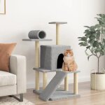Vidaxl arbre a chat avec griffoirs en sisal gris clair 110, 5 cm Vidaxl arbre a chat avec griffoirs en sisal gris clair 110, 5 cm