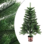 Vidaxl arbre de no�l artificiel aiguilles r�alistes 90 cm vert
