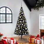Vidaxl arbres de noël artificiels noir 180 cm pvc Vidaxl arbres de noël artificiels noir 180 cm pvc