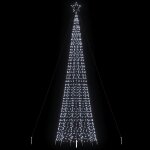 Vidaxl arbre de noël lumineux avec pointes 1534 led blanc froid 500 cm Vidaxl arbre de noël lumineux avec pointes 1534 led blanc froid 500 cm