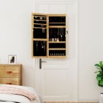 Vidaxl armoire  bijoux avec miroir et clairage led mural