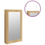 Vidaxl armoire  bijoux avec miroir et clairage led mural