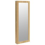 Vidaxl armoire  bijoux avec miroir et clairage led mural