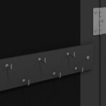 Vidaxl armoire  bijoux avec miroir et clairage led mural noir