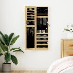 Vidaxl armoire � bijoux avec miroir murale 30x8, 5x106 cm